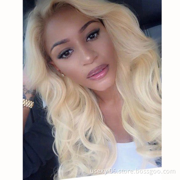 Wholesale 613 Virgin Hair Bundle Blonde Virgin Hair Body Wave Human Hair Weave Bundles